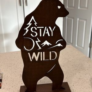 Table top Decor camping wildlife